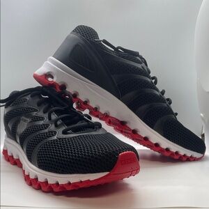 K-Swiss Men’s Tubes Black and Red Athletic Shoes